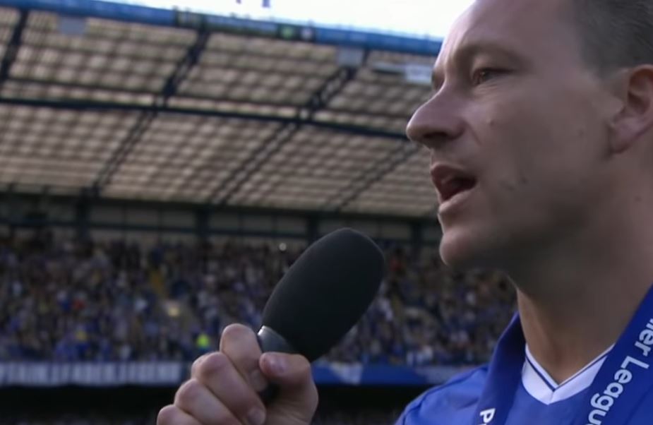 John Terry selepas permainan bola